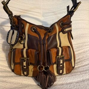 Isabella Fiore Multicolor Leather Shoulder Bag